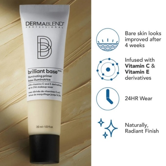Dermablend Brillant Base Illuminating Primer with Vitamins C & E - Picture 3 of 4